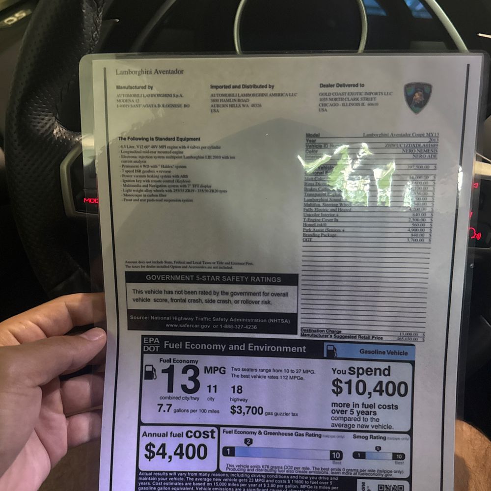 2013 Lamborghini Aventador LP 700-4