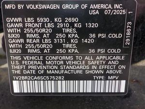 VOLKSWAGEN ATLAS 2.0T SEL - 7