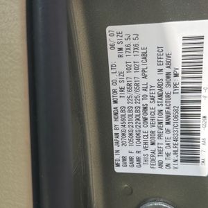 2007 Honda CR-V LX thumbnail 50