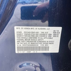 2019 Honda PILOT EX-L 缩略图 43